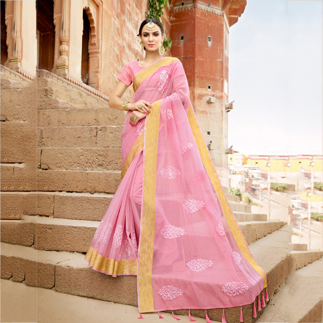 organza saree online